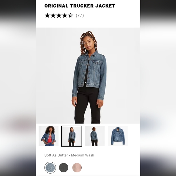 Levi's Original Trucket Jacket size Small - Picture 4 of 5